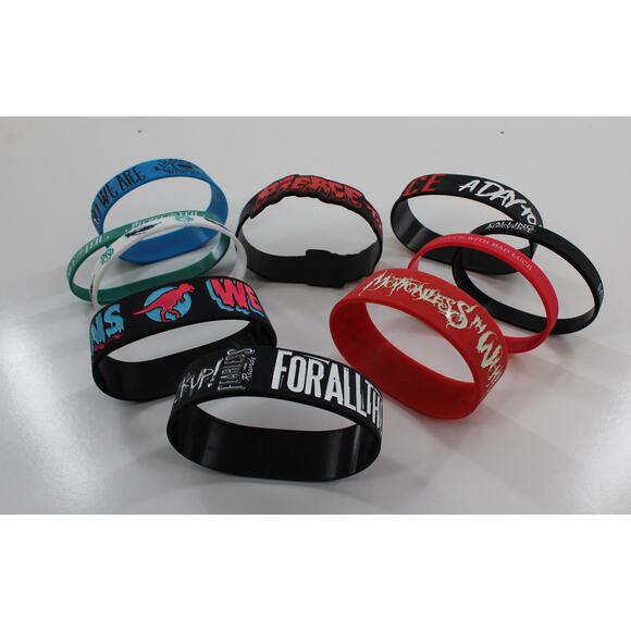 10 Wristbands Pierce the Veil Sleeping with Sirens We Came As Romans & Others - Picture 2 of 2